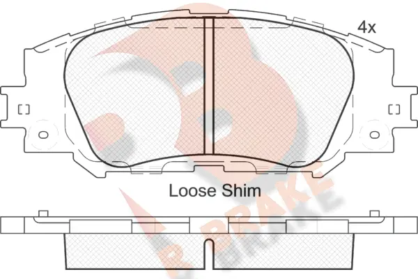 Brake Pad Set, disc brake (RB2172)