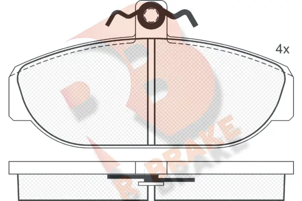 Brake Pad Set, disc brake (RB1014)