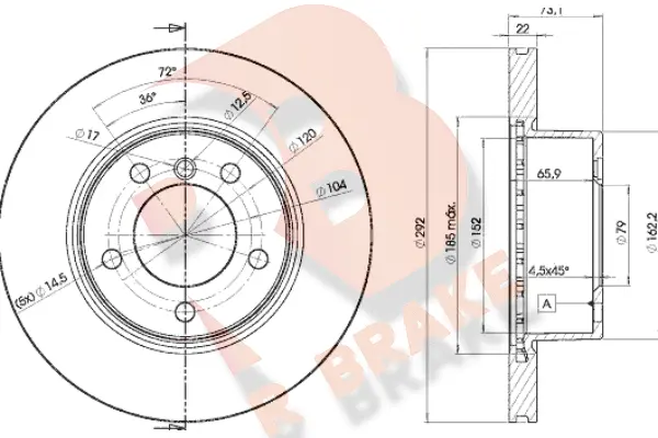 Brake Disc (78RBD16464)