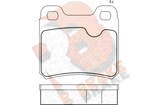 Brake Pad Set, disc brake (RB0807)