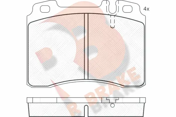 Brake Pad Set, disc brake (RB0861-200)