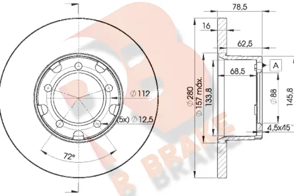 Brake Disc (78RBD14280)