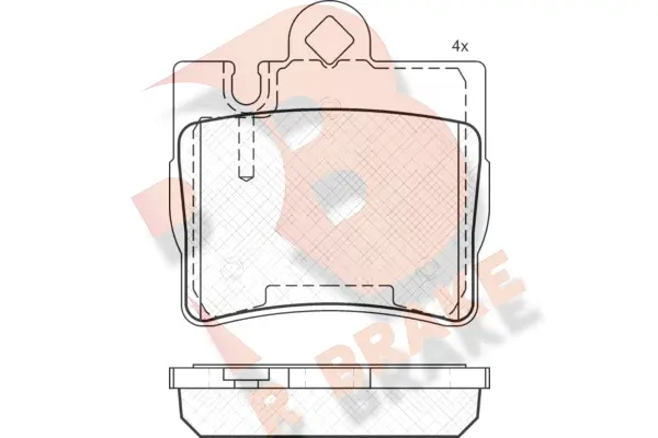 Brake Pad Set, disc brake (RB1390)
