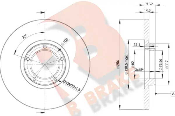 Brake Disc (78RBD26055)