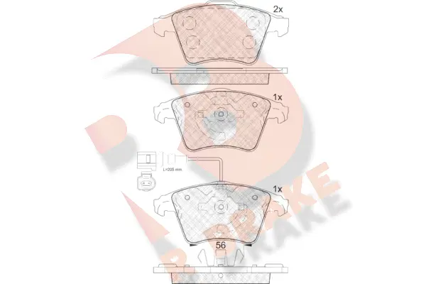 Brake Pad Set, disc brake (RB1779)