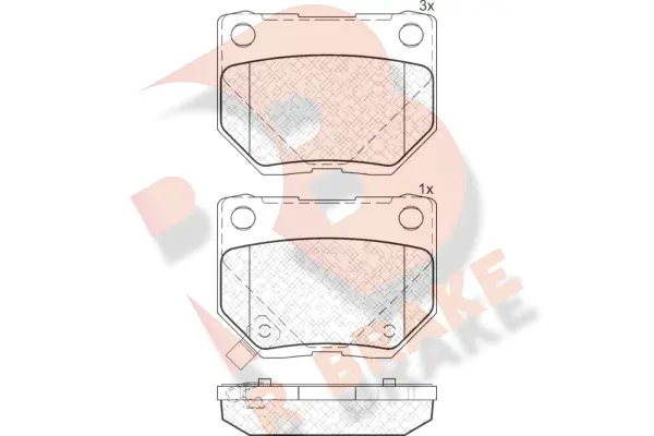 Brake Pad Set, disc brake (RB1749)