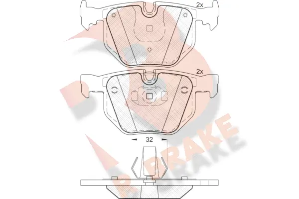 Brake Pad Set, disc brake (RB1685)