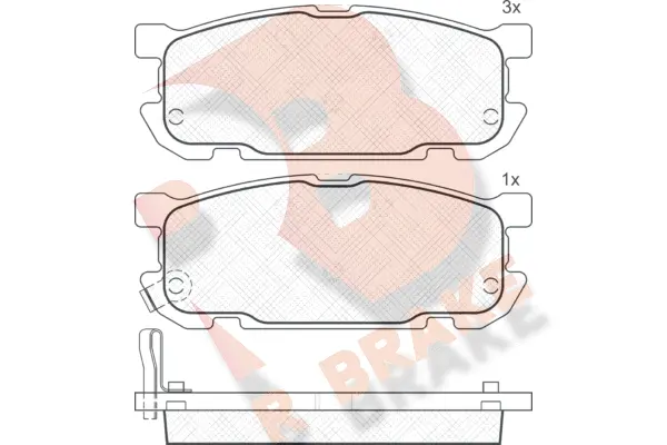 Brake Pad Set, disc brake (RB1541)