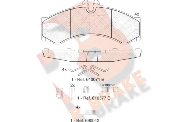 Brake Pad Set, disc brake (RB1126-203)