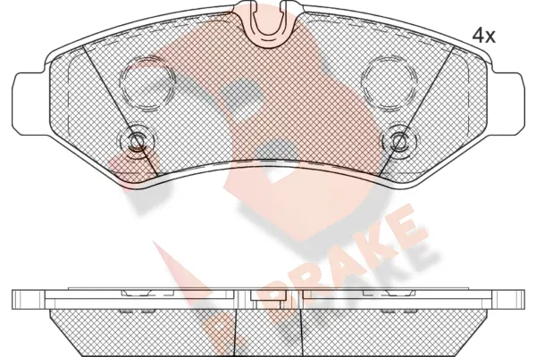 Brake Pad Set, disc brake (RB2350)