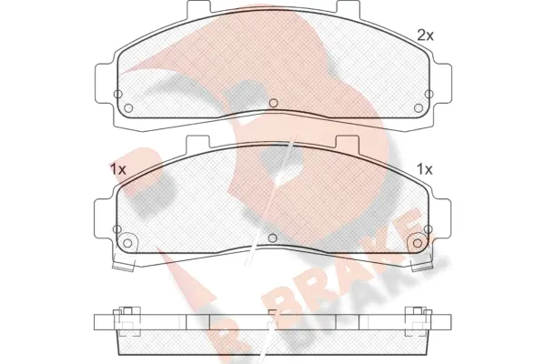 Brake Pad Set, disc brake (RB1228)