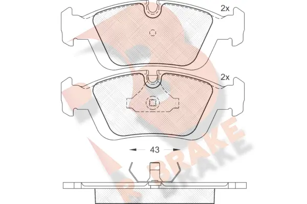 Brake Pad Set, disc brake (RB0801)