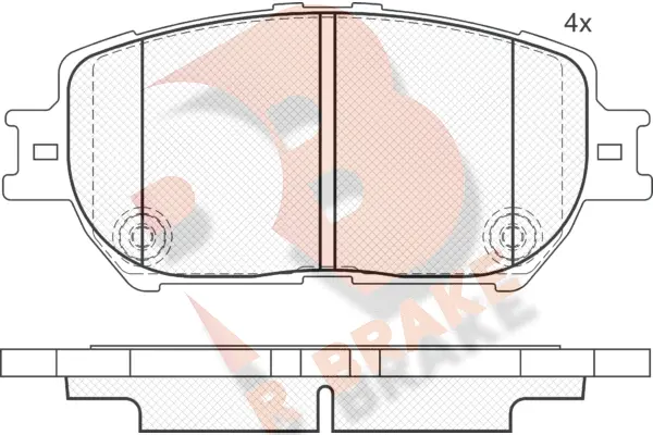 Brake Pad Set, disc brake (RB1689)
