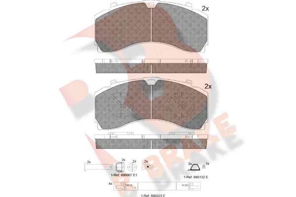 Brake Pad Set, disc brake (RB2124-066)