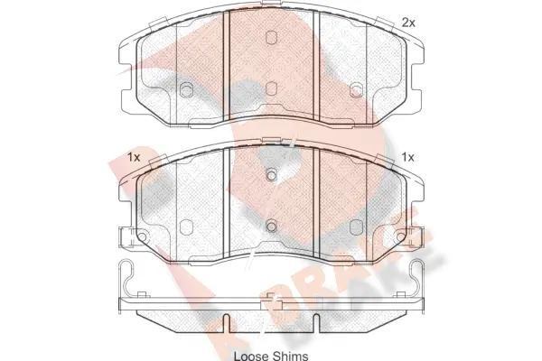 Brake Pad Set, disc brake (RB1798)