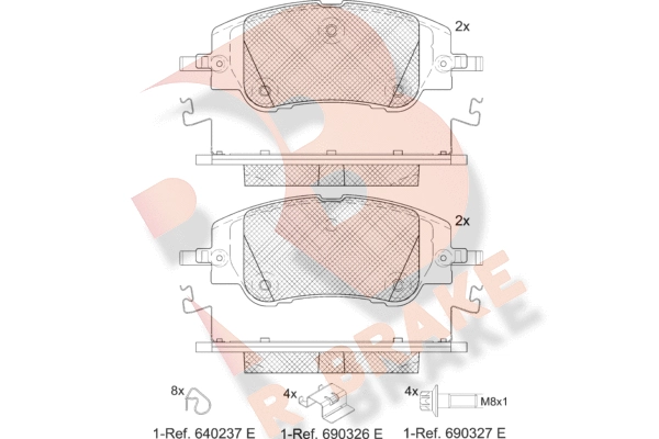 Brake Pad Set, disc brake (RB2430)