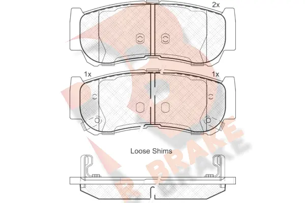 Brake Pad Set, disc brake (RB1829)