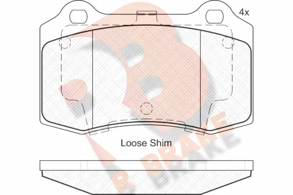 Brake Pad Set, disc brake (RB2117)