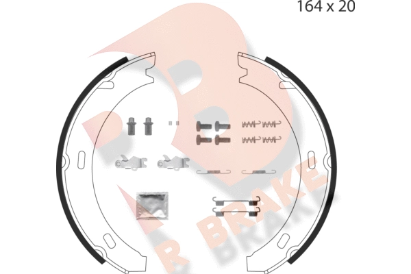 Brake Shoe Set, parking brake (79RBPB4011)