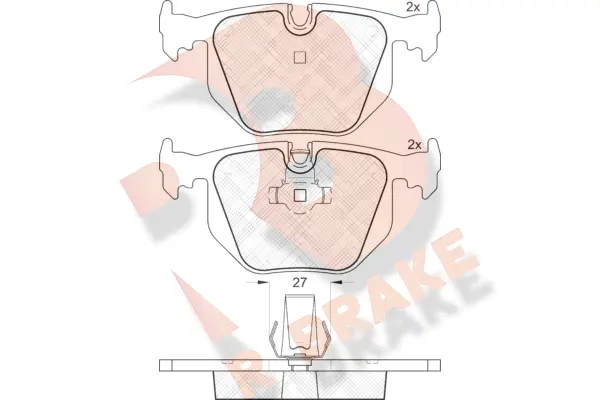 Brake Pad Set, disc brake (RB1549)