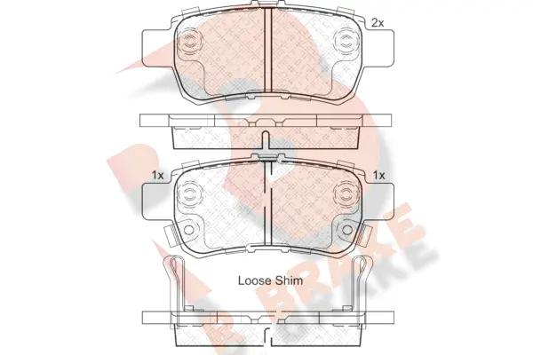 Brake Pad Set, disc brake (RB1941)