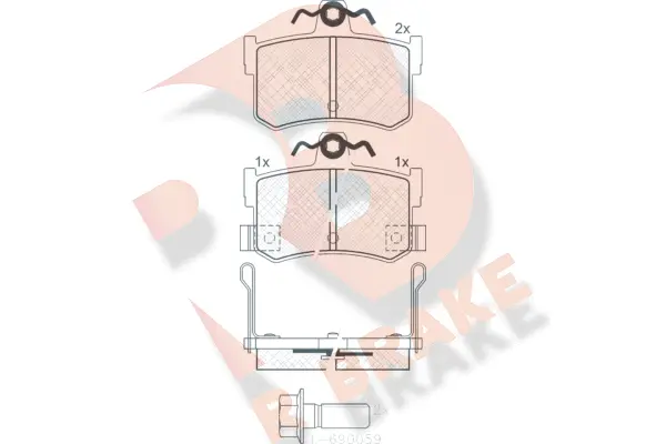 Brake Pad Set, disc brake (RB0995-701)