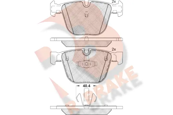 Brake Pad Set, disc brake (RB1896)