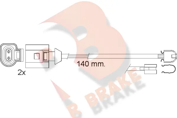 Warning Contact, brake pad wear (610547RB)
