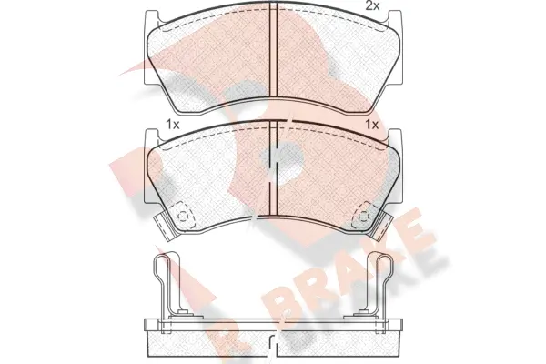 Brake Pad Set, disc brake (RB1094)