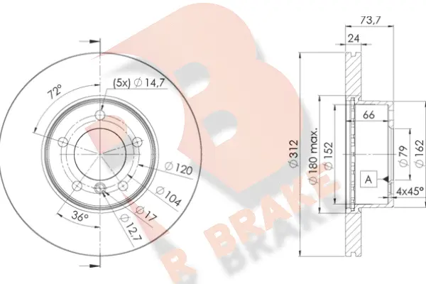 Brake Disc (78RBD21972)