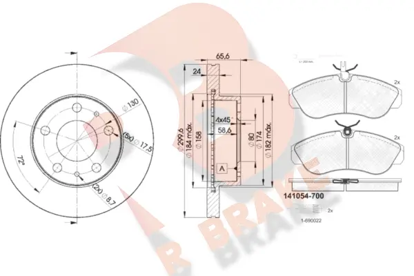 Brake Kit, disc brake (3R10544682)