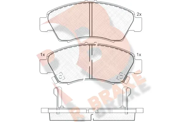 Brake Pad Set, disc brake (RB0958)