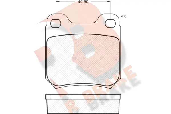 Brake Pad Set, disc brake (RB1299)