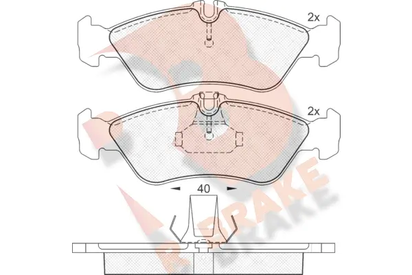 Brake Pad Set, disc brake (RB1103-046)
