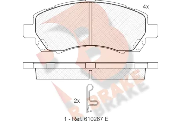 Brake Pad Set, disc brake (RB1318)