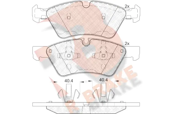 Brake Pad Set, disc brake (RB1771)