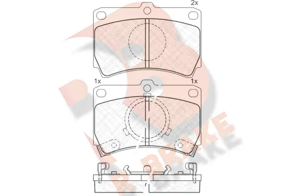 Brake Pad Set, disc brake (RB0611)