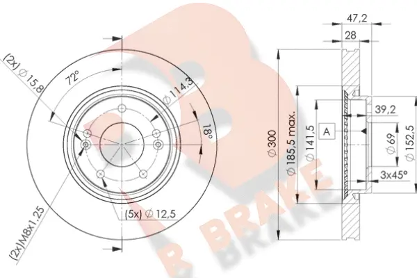 Brake Disc (78RBD20580)