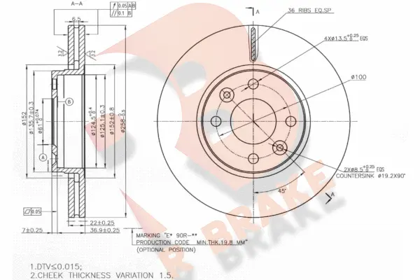 Brake Disc (78RBD23110)