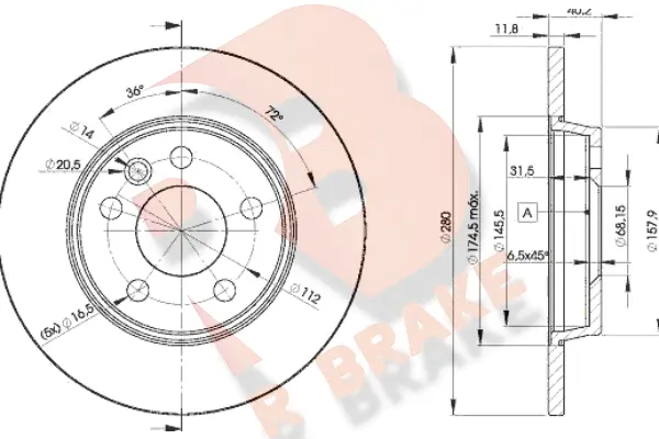 Brake Disc (78RBD23111)