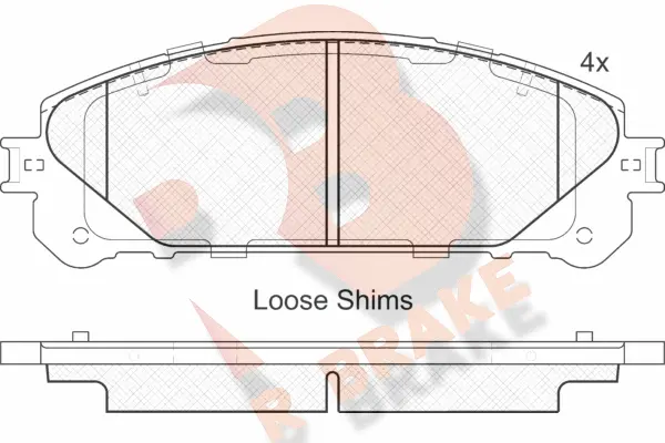 Brake Pad Set, disc brake (RB1982)