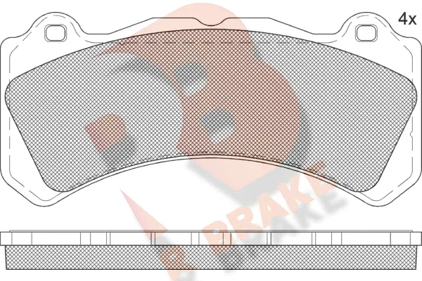 Brake Pad Set, disc brake (RB2377)