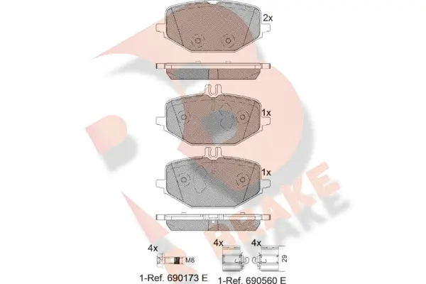 Brake Pad Set, disc brake (RB2371-203)