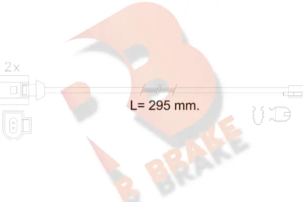 Warning Contact, brake pad wear (610610RB)