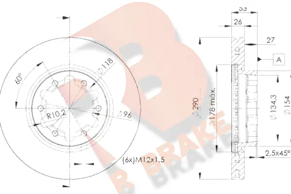 Brake Disc (78RBD26031)