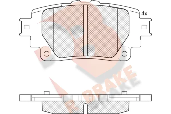 Brake Pad Set, disc brake (RB2376)