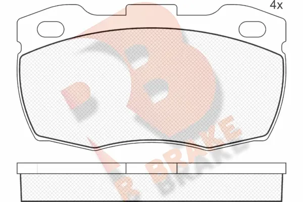 Brake Pad Set, disc brake (RB1089)