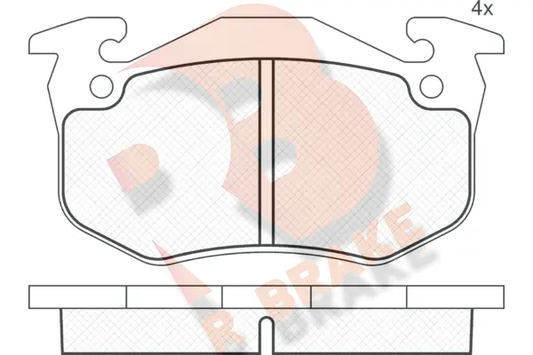 Brake Pad Set, disc brake (RB0723-204)