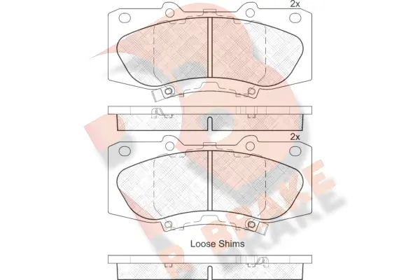 Brake Pad Set, disc brake (RB2006)