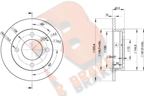 Brake Disc (78RBD21991)